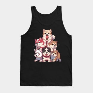 Cute Stack of Dogs Tank Top